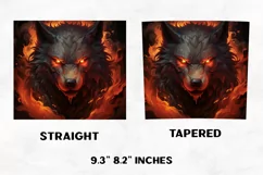 Halloween Tumbler Wrap | Halloween Wolf | Halloween PNG Product Image 2