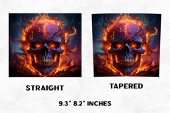 Halloween Tumbler Wrap | Halloween Skull| Halloween PNG Product Image 2