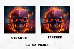 Halloween Tumbler Wrap | Halloween Skull| Halloween PNG Product Image 2