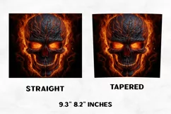 Halloween Tumbler Wrap | Halloween Skull | Halloween PNG Product Image 2