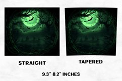 Halloween Scenes Tumbler Wrap, Halloween Witch Tumbler Wrap Product Image 2