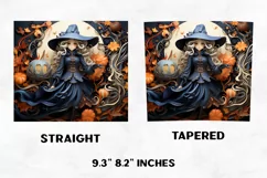 Halloween Tumbler Wrap | Halloween Witch | Halloween PNG Product Image 2