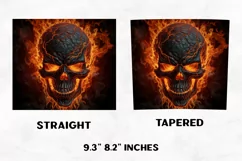 Halloween Tumbler Wrap | Halloween Skull | Halloween PNG Product Image 2