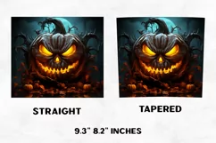 Halloween Tumbler Wrap | Halloween Pumpkin | Halloween PNG Product Image 2
