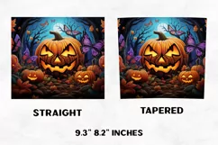 Halloween Tumbler Wrap | Halloween Pumpkin | Halloween PNG Product Image 2