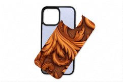 Tooled Leather iPhone Case Sublimation PNG | Sublimation Product Image 2