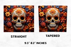 Halloween Tumbler Wrap | Halloween Skull | Halloween PNG Product Image 2