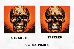 Halloween Tumbler Wrap | Halloween Skull | Halloween PNG Product Image 2