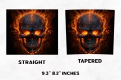 Halloween Tumbler Wrap | Halloween Skull | Halloween PNG Product Image 2