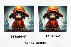 Halloween Tumbler Wrap | Halloween Zombie | Halloween PNG Product Image 2