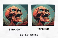 Halloween Tumbler Wrap | Halloween Skull| Halloween PNG Product Image 2