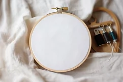Embroidery Hoop Mockup | Cross Stitch Mockup | Sewing Mockup Product Image 2