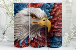 3D Eagle Tumbler Wrap | 4th of July | 3D Tumbler Wrap Product Image 2