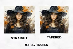 Halloween Tumbler Wrap | Halloween Witch | Halloween PNG Product Image 2