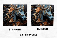 3D Horse Tumbler Wrap | 3D Tumbler Wrap, Tumbler Sunlimation Product Image 2