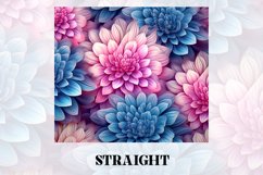 3D Flower Tumbler Wrap | 3D Tumbler wrap | 3d Sublimation Product Image 3