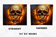 Halloween Tumbler Wrap | Halloween Skull | Halloween PNG Product Image 2