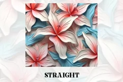 3D Flower Tumbler Wrap | 3D Tumbler wrap | 3d Sublimation Product Image 2