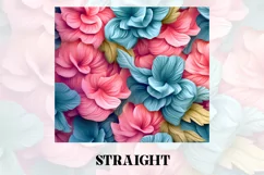 3D Flower Tumbler Wrap | 3D Tumbler wrap | 3d Sublimation Product Image 3