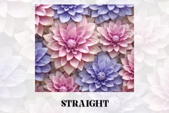 3D Flower Tumbler Wrap | 3D Tumbler wrap | 3d Sublimation Product Image 3