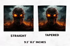 Halloween Tumbler Wrap | Halloween Skull | Halloween PNG Product Image 2