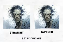 Halloween Tumbler Wrap |Halloween Zombie | Halloween PNG Product Image 2