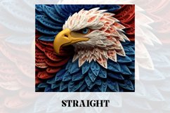 3D Eagle Tumbler Wrap | 3D Patriotic Tumbler | 3D Product Image 2