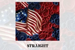 3D USA Flag Tumbler Wrap | 3D Tumbler wrap | 3d Sublimation Product Image 3
