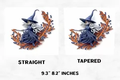Halloween Tumbler Wrap | Quilling Witch Tumbler Wrap Product Image 2