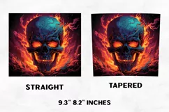 Halloween Tumbler Wrap | Halloween Skull | Halloween PNG Product Image 2