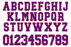 Chenille Sublimation PNG | Alphabet | Sublimation Designs Product Image 2