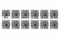 Straight Outta SVG Files| Pre-k Preschool Kindergarten Product Image 3