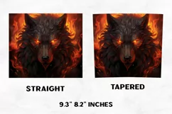 Halloween Tumbler Wrap | Halloween Wolf | Halloween PNG Product Image 2