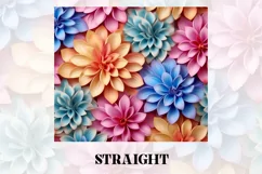 3D Flower Tumbler Wrap | 3D Tumbler wrap | 3d Sublimation Product Image 3