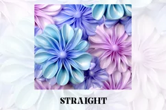 3D Flower Tumbler Wrap | 3D Tumbler wrap | 3d Sublimation Product Image 4