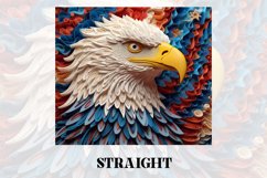 3D Eagle Tumbler Wrap | 3D Patriotic Tumbler | 3D Product Image 2