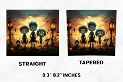 Halloween Tumbler Wrap | Halloween Zombies | Halloween PNG Product Image 2