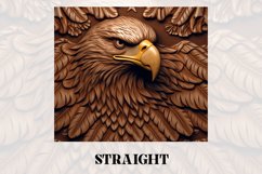 3D Eagle Tumbler Wrap | 3D Tumbler wrap | 3d Sublimation Product Image 2