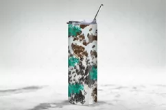 20oz Skinny Tumbler Mockup Full wrap | Full view wrap mockup Product Image 2