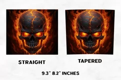 Halloween Tumbler Wrap | Halloween Skull | Halloween PNG Product Image 2
