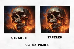 Halloween Tumbler Wrap | Halloween Skull | Halloween PNG Product Image 2