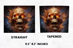 Halloween Tumbler Wrap | Halloween Skull | Halloween PNG Product Image 2