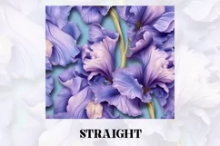 3D Flower Tumbler Wrap | 3D Tumbler wrap | 3d Sublimation Product Image 2