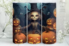 Creepy Halloween Tumbler Wrap PNG | Halloween Tumbler Wrap Product Image 2