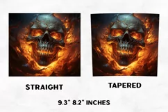 Halloween Tumbler Wrap |Halloween Skull | Halloween PNG Product Image 2