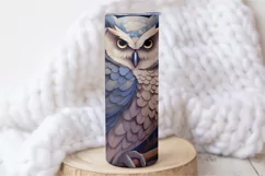 Owl Floral Tumbler Wrap | Skinny Tumbler Wrap Product Image 4