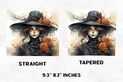 Halloween Tumbler Wrap | Halloween Witch | Halloween PNG Product Image 2