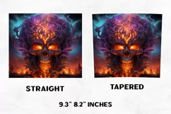 Halloween Tumbler Wrap | Halloween Skull| Halloween PNG Product Image 2