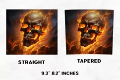 Halloween Tumbler Wrap | Halloween Skull | Halloween PNG Product Image 2