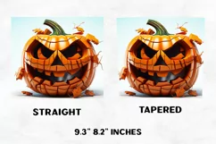Halloween Tumbler Wrap | Halloween Pumpkin | Halloween PNG Product Image 2